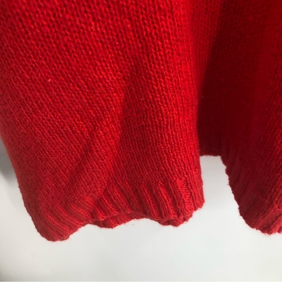 Roaman's Womens Red Tunic Sweater Medium M 14/16 Long Sleeve Knit - Picture 4 of 10